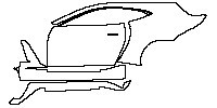 Aston Martin Vantage V12 2009 - (left) Door+Side Skirt+Rear Fender