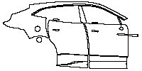 Aston Martin DBX 707 Exterior 2022 - (right)Door+B-pillar+Side Skirt+Rear Fender