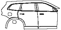 AITO AITO M7 Exterior 2022 - (right) Door+Rear Fender+Side Skirt