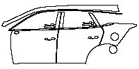 BYD Tang New Energy Exterior 2019 - (left) Door+Rear Fender+Side Skirt