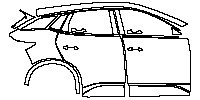 (right)Door+Side Skirt+Rear Fender