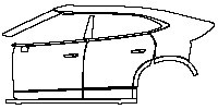 (left) Door+Rear Fender+Side Skirt