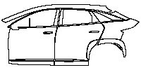 (left) Door+Rear Fender+Side Skirt