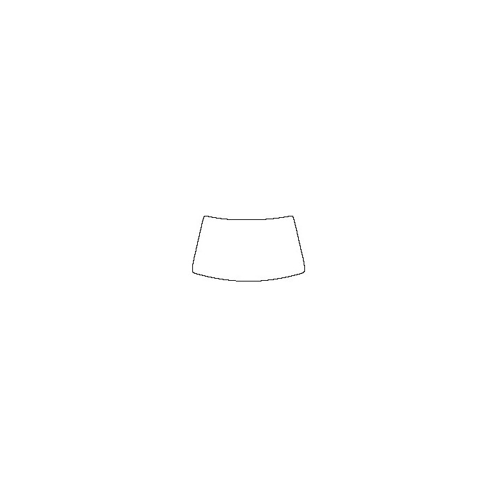 BYD Tang New Energy Windows 2019 - Windshield (outside) (without mirror cutout , Edge ends at the inner side of dotted area)