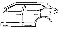 (left) Door+Rear Fender+Side Skirt