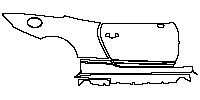 Bentley Continental Exterior 2016 - (right) Door+Side Skirt+Rear Fender (with Carbon Fiber Styling Specification)