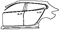 BMW 1 Series Exterior 2015 - (left) Door+B Pillar+Rear Fender+Side Skirt