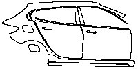 BMW 1 Series Exterior 2015 - (right) Door+B Pillar+Rear Fender+Side Skirt