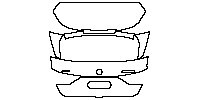 BMW 1 Series Exterior 2015 - Trunk Lid (with ''xDrive'' and ''M135i'' emblems)