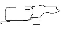 BMW 8 Series Convertible 2020 - (left) Door+Side Skirt+Rear Fender