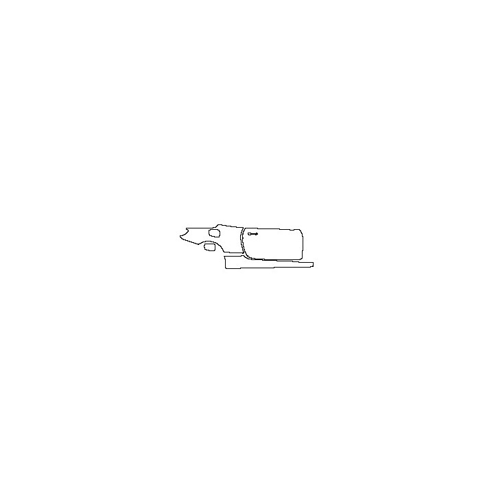 BMW 8 Series Convertible 2020 - (right) Door+Side Skirt+Rear Fender