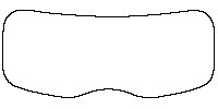 Changan Auto UNI-K Window 2021 - Rear Window (Edge ends at the inner side of dotted area)