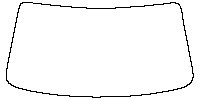 Changan Auto UNI-K Window 2021 - Windshield (without mirror cutout , Edge ends at the inner side of dotted area)