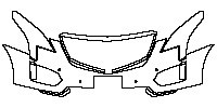 Cadillac XT5 Exterior 2016 - Bumper+Headlamp (With License Trim)