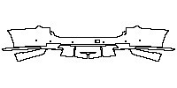 Cadillac Escalade Standard Wheelbase 2015 - Rear Bumper