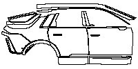 (right)Door+Side Skirt+Rear Fender