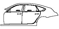 Cadillac CT6 Exterior 2023 - (left) Door+Rear Fender+Side Skirt