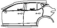 Cadillac GT4 Exterior 2023 - (left) Door+Rear Fender+Side Skirt