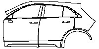 (left) Door+Rear Fender+Side Skirt