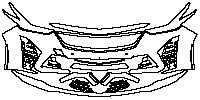 Cadillac CT5 V-Series Blakwing Exterior 2020 - Bumper+Headlamp (with Carbon Fiber Package, with 2 PDC)