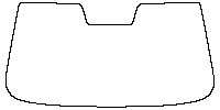 Chery Tiggo 8 PRO (BR) Window 2021 - Windshield (with mirror and dotted area cutout)