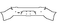 Chevrolet Camaro SS 2016 - Rear Bumper (with''SS''emblem)