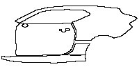 Chevrolet Camaro ZL1 2017 - (left)Door+Rear Fender+Side Skirt