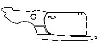 Chevrolet Camaro ZL1 2017 - (right)Door+Rear Fender+Side Skirt