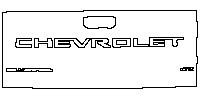 Chevrolet Silverado HD 2500 HD 2020 - Trunk Lid (with''Chevrolet'' ''Silverado'' ''LTZ'' model emblem)