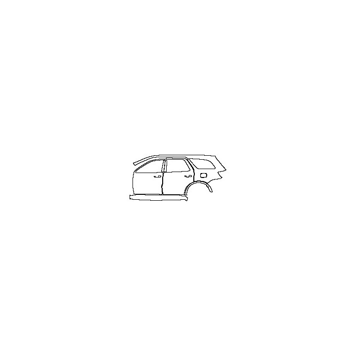 (left)Door+Side Skirt+Rear Fender