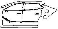(left) Door+Rear Fender+Side Skirt