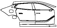 (right) Door+Rear Fender+Side Skirt