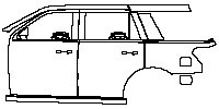 (left)Door+Side Skirt+Rear Fender