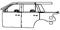Ford Expedition Standard Wheelbase 2023 - (left)Door+Rear Fender