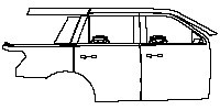 Ford Expedition Standard Wheelbase 2023 - (right)Door+Rear Fender
