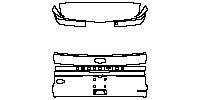 Ford Expedition Extended Wheelbase 2023 - Trunk Lid (with ''EXPEDITION'' , ''MAX'' emblems , ''KING RANCH'' badge)