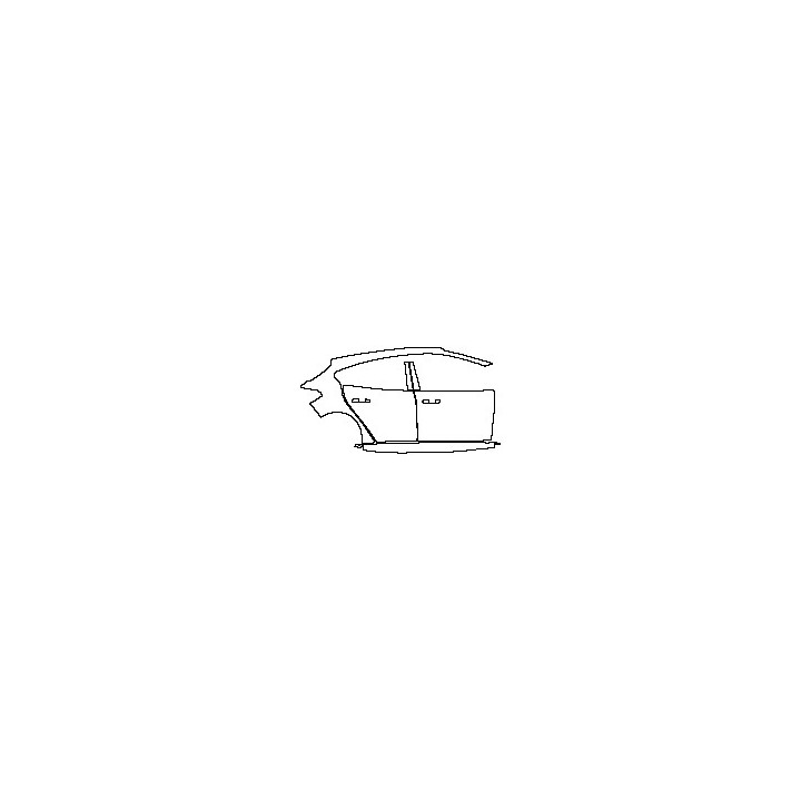 Ford Focus Hacthback 2023 - (right) Door+Rear Fender+Side Skirt