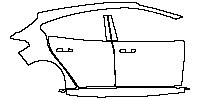 Ford Focus Hacthback 2023 - (right) Door+Rear Fender+Side Skirt