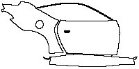 Ferrari Roma Coupe 2020 - (left)Door+Side Skirt+Rear Fender