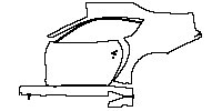 Ferrari 812 competizione 2023 - (left) Door+Side Skirt+Rear Fender