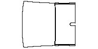 Fiat 500e 2 door 2021 - Roof (with atenna cut)