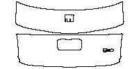 Fiat 500e 2 door 2021 - Trunk Lid (with ''FIAT'' ''500'' emblem)