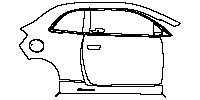 (right) Door+Rear Fender+Side Skirt