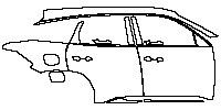 Geely Geely Galaxy L7 2023 - (right) Door+Rear Fender+Side Skirt