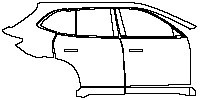 Geely Geely Galaxy E5 2024 - (right) Door+Rear Fender+Side Skirt