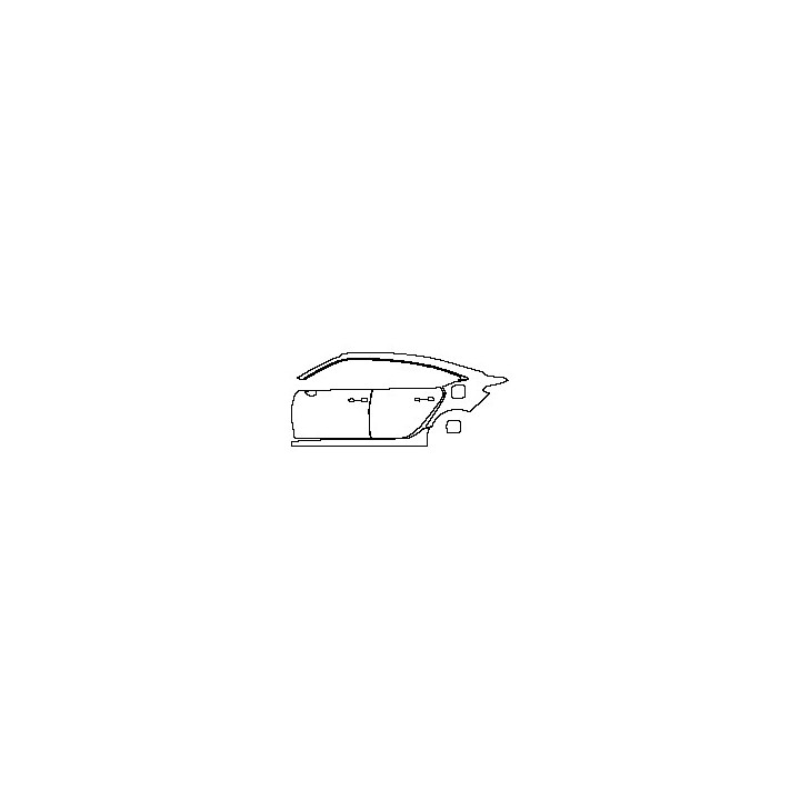 Honda Civic Sedan 2023 - (left) Door+Rear Fender+Side Skirt