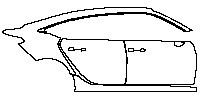 Honda Civic Sedan 2023 - (right) Door+Rear Fender+Side Skirt