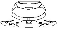 Honda City (TH) Hatchback 2021 - Trunk Lid (with ''CITY'' , ''RS'' , ''HEV'' emblems)