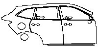 (right) Door+Rear Fender+Side Skirt