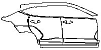 Hyundai Kona Electric Exterior 2024 - (right) Door+Rear Fender+Side Skirt